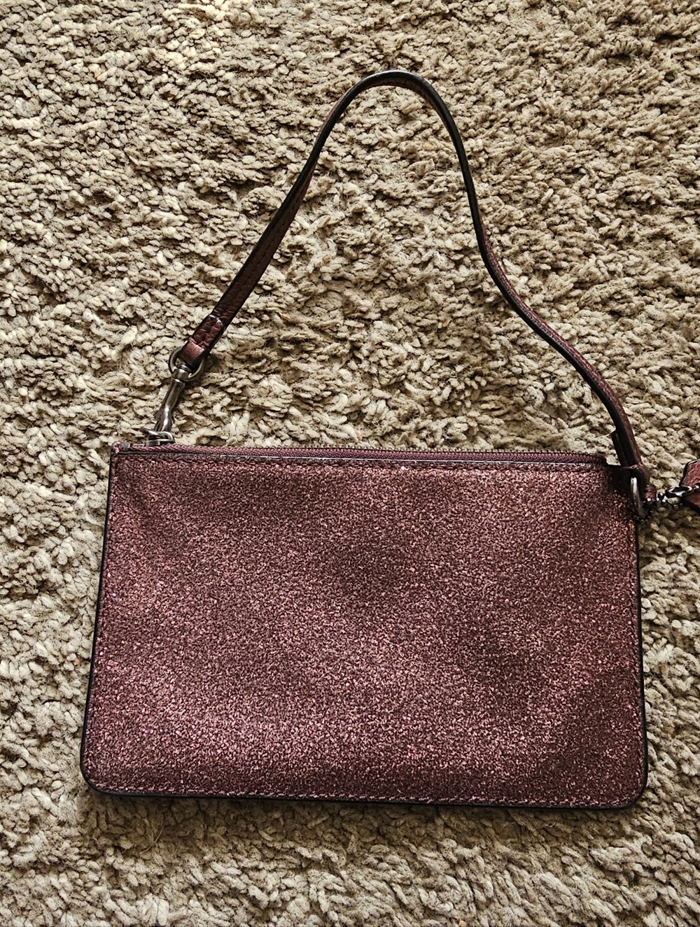 Coach Sparkle Metallic Rose Wristlet - Picture 4 of 4
